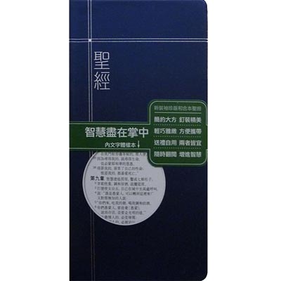 Metallic Blue Pocket Bible